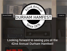 Tablet Screenshot of durhamhamfest.com